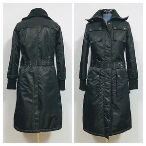 MELT! 🧊 Nautica—Belted Black Winter Trench